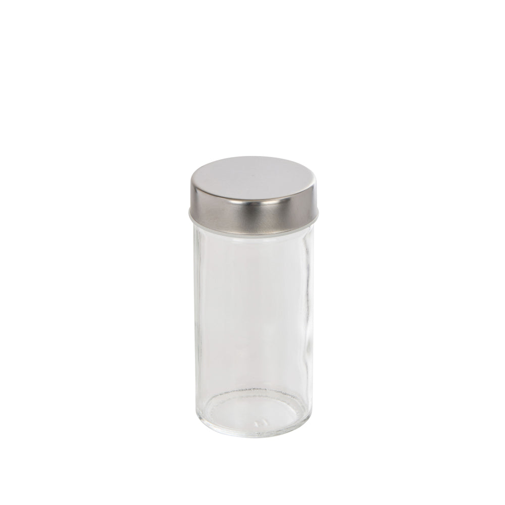 Davis & Waddell Newbury Stainless Steel Spice Rack Jar Set Silver