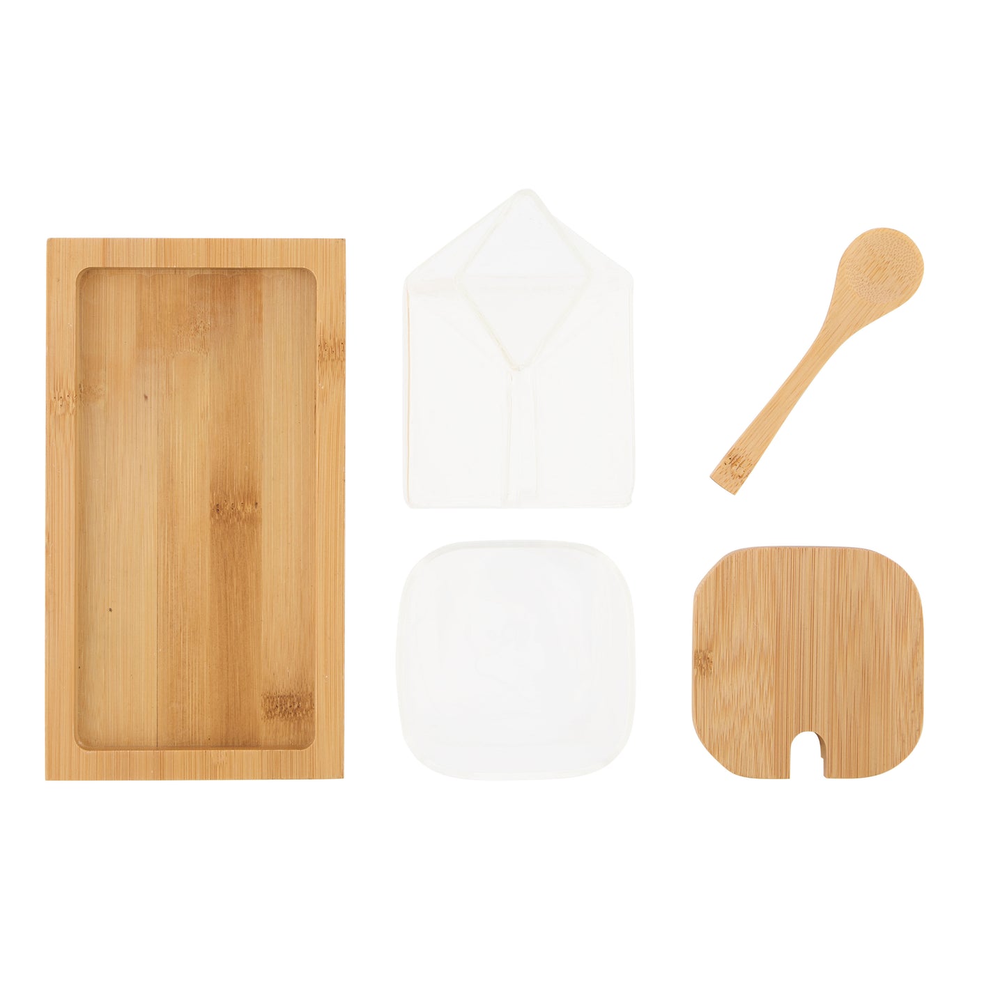 Leaf & Bean Glass Milk & Sugar Set 