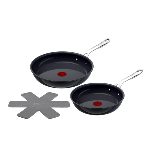 24cm and 28cm Frying Pans with Pan Protector - Robins Kitchen