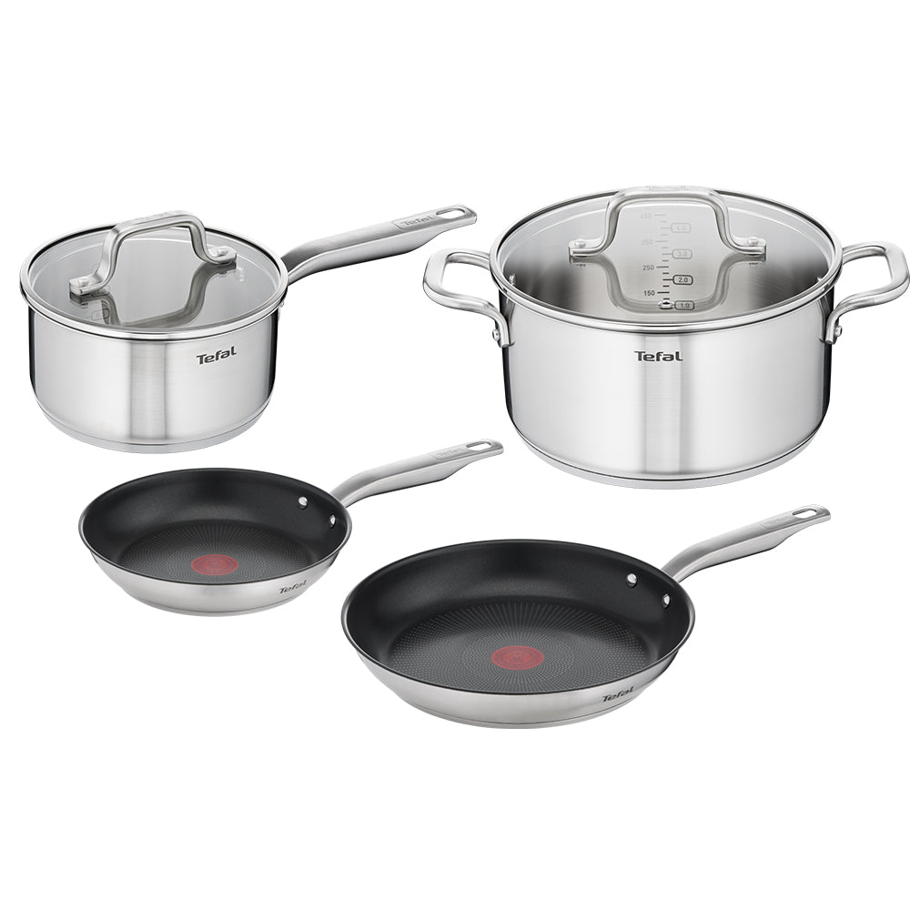 Tefal Virtuoso 4 Piece Stainless Steel Induction Cookware Set