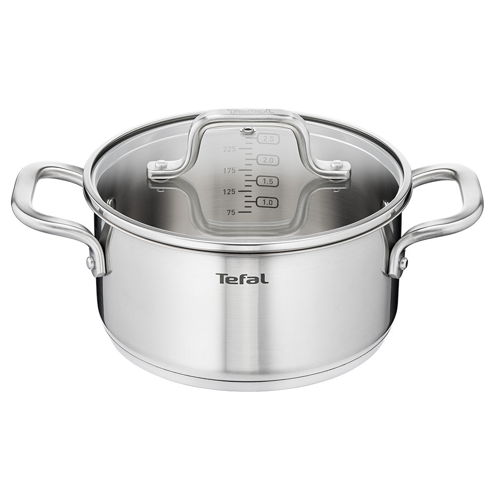 Tefal Virtuoso Induction Stainless Steel 3 Piece Pot Set