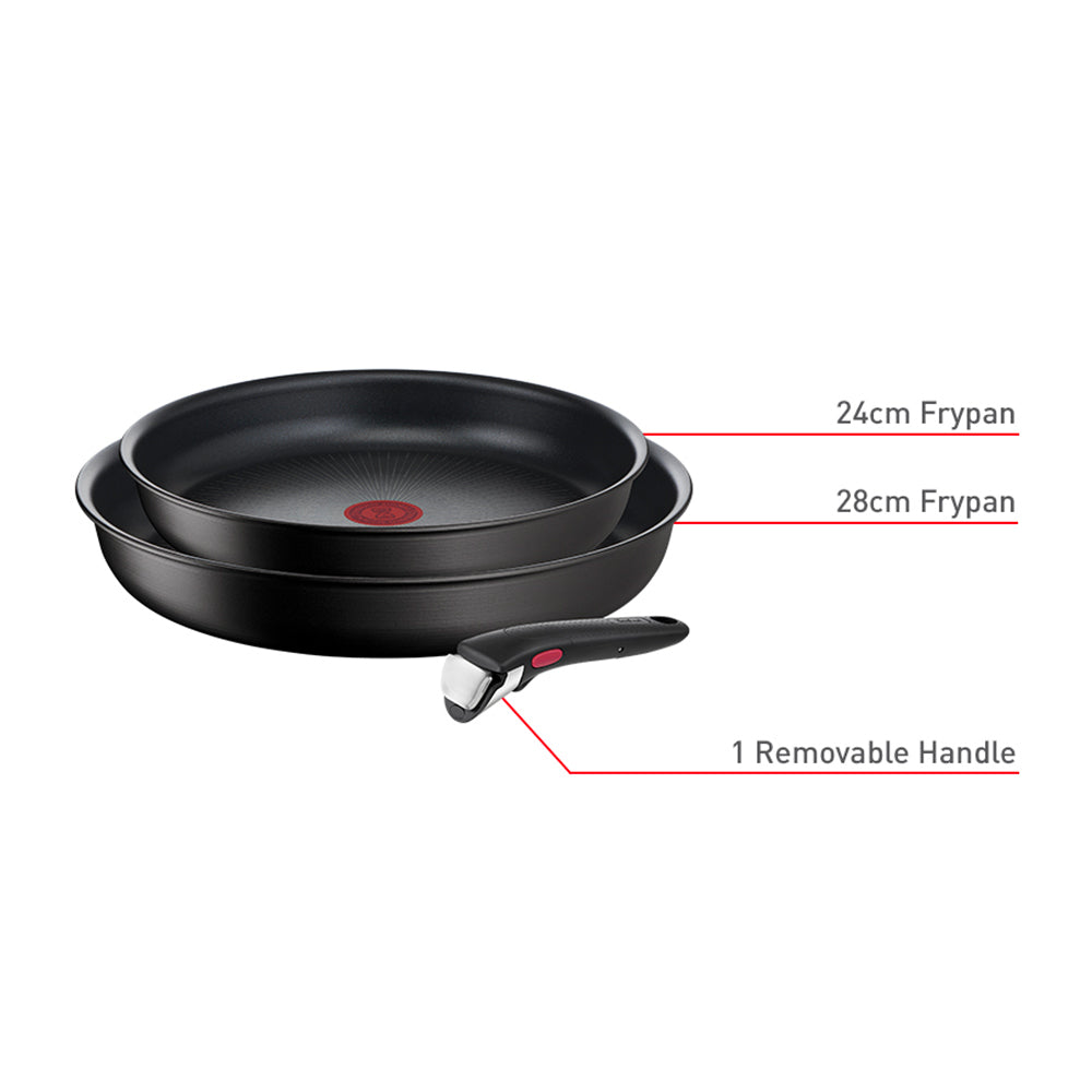 Tefal Ingenio Unlimited Induction Non-stick 3 Piece Frypan Set