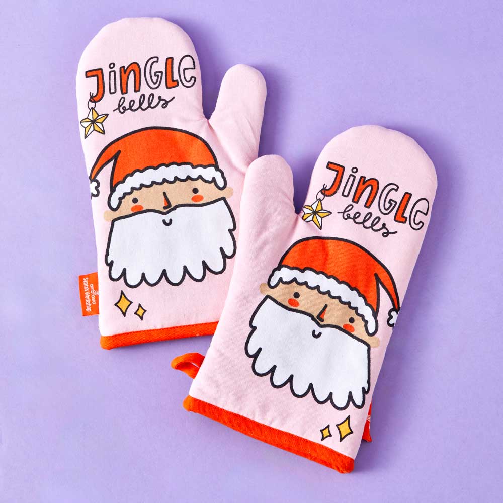 Ambrosia Santas Workshop Set of 2 Oven Gloves