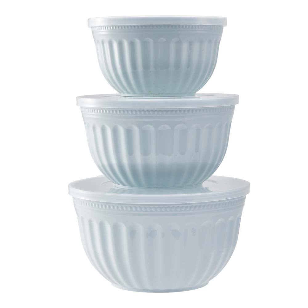 Ambrosia Azure Moulded Mixing Bowl Set of 3