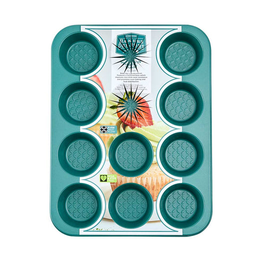 Bakers Delight Cuisson Green 12 Cup Muffin Pan Image at Robins Kitchen