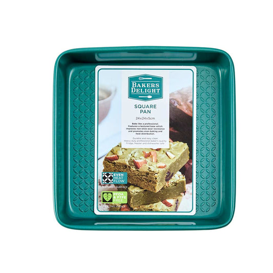 Bakers Delight Cuisson Square Pan Green  Image at Robins Kitchen