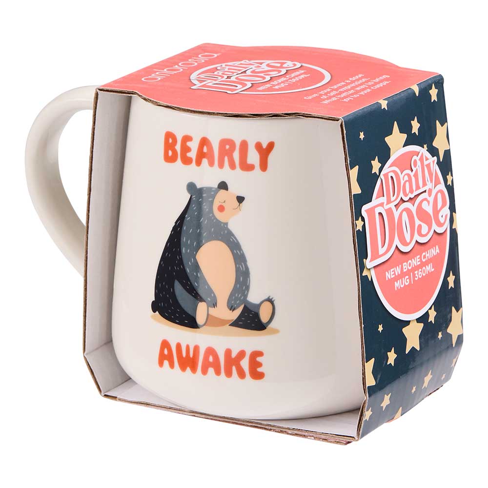 Ambrosia Daily Dose Mug 360ml Bearly Awake at Robins Kitchen