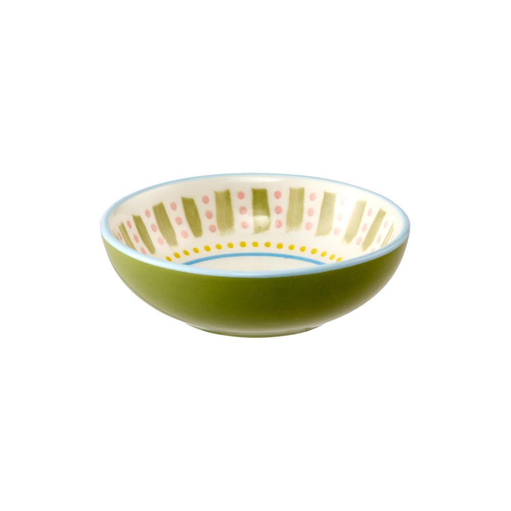 Ambrosia Siena Shallow Dip Bowl Green - Robins Kitchen