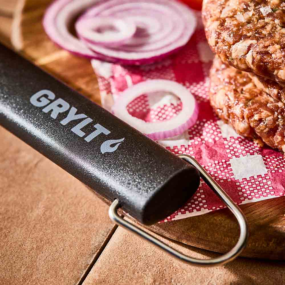 close up of BBQ utensil with hanging loop - Robins Kitchen