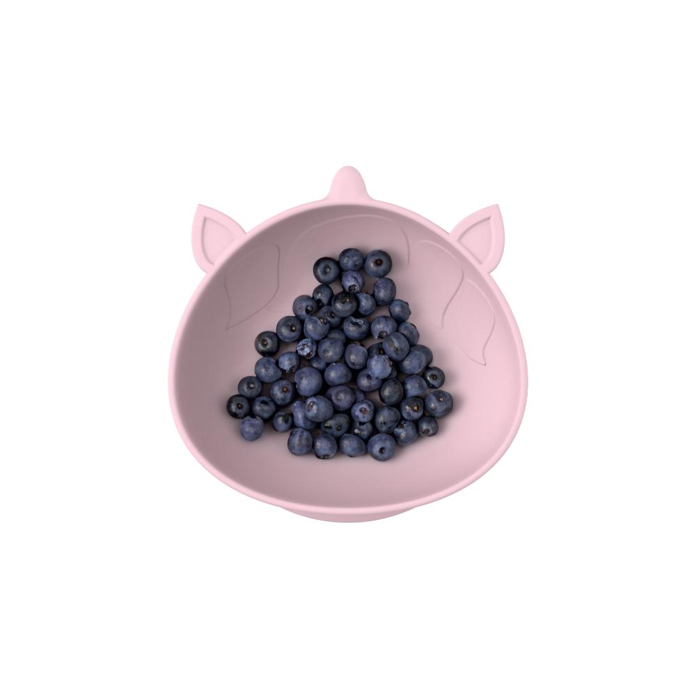 unicorn Set Of 2 Silicone Suction Bowl with berries - Robins Kitchen