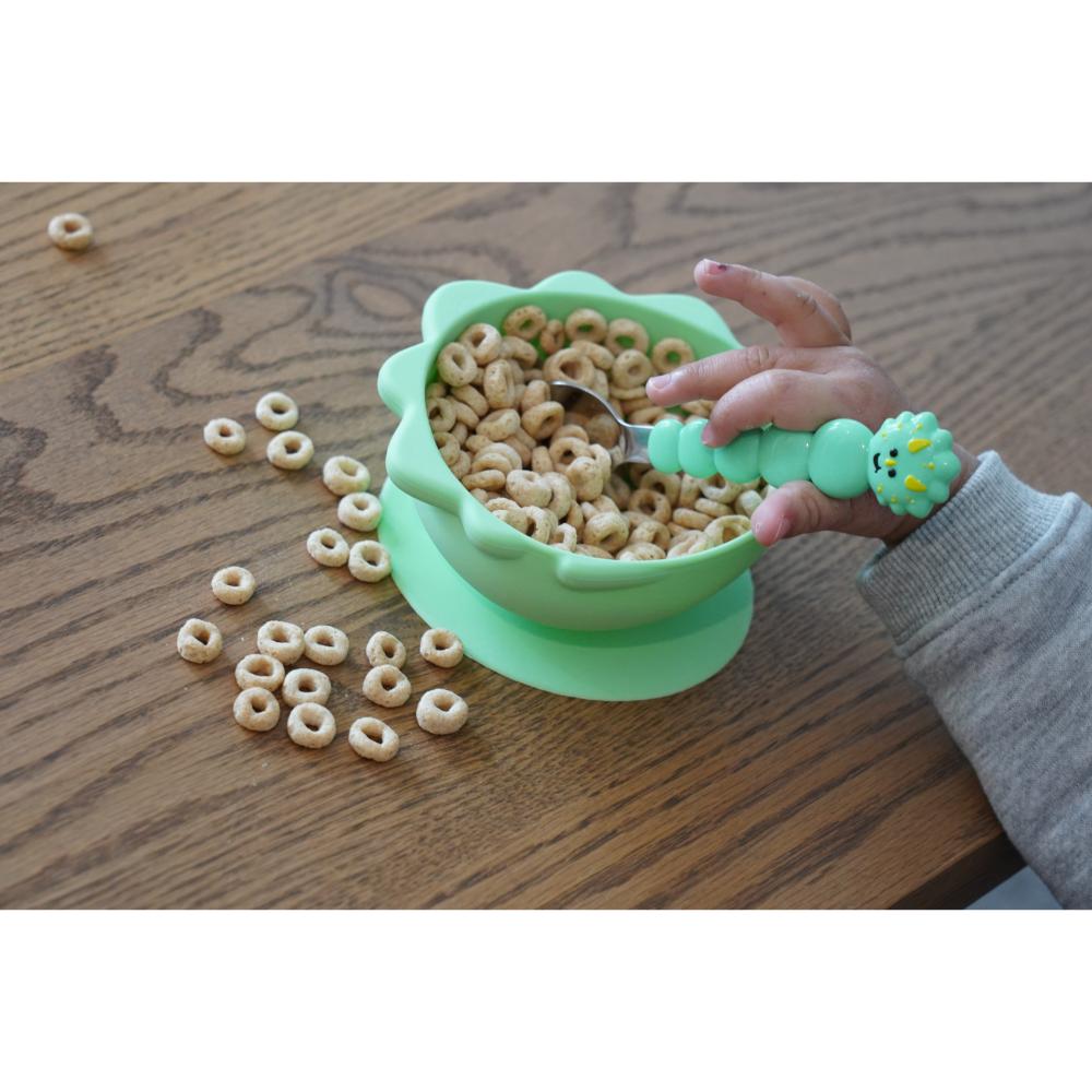dinosaur Set Of 2 Silicone Suction Bowls - Robins Kitchen