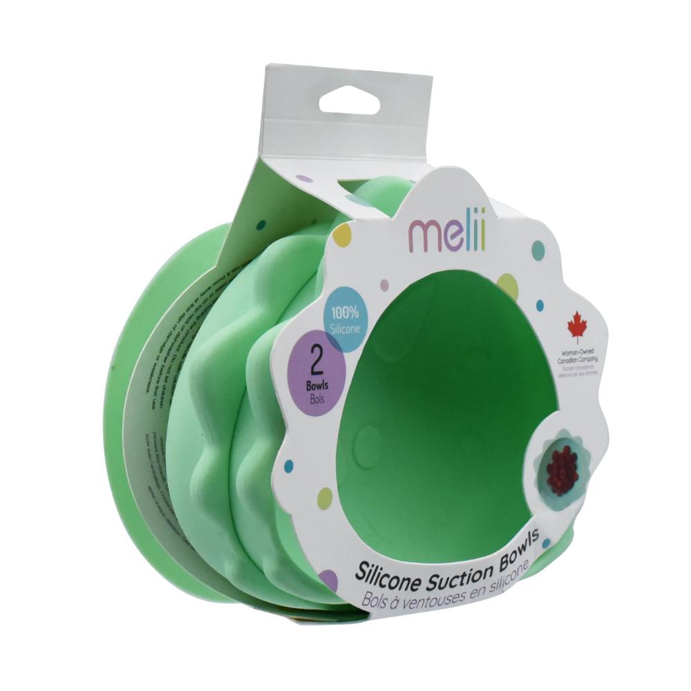 dinosaur Set Of 2 Silicone Suction Bowls - Robins Kitchen