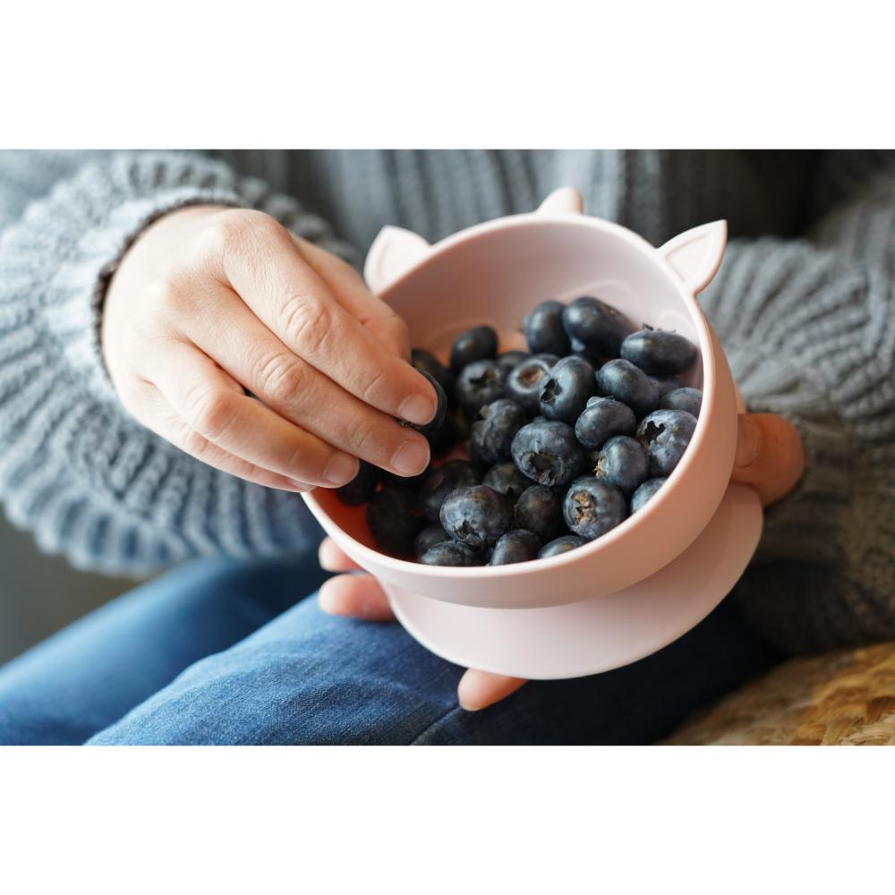 child holding unicorn Silicone Bowl - Robins Kitchen