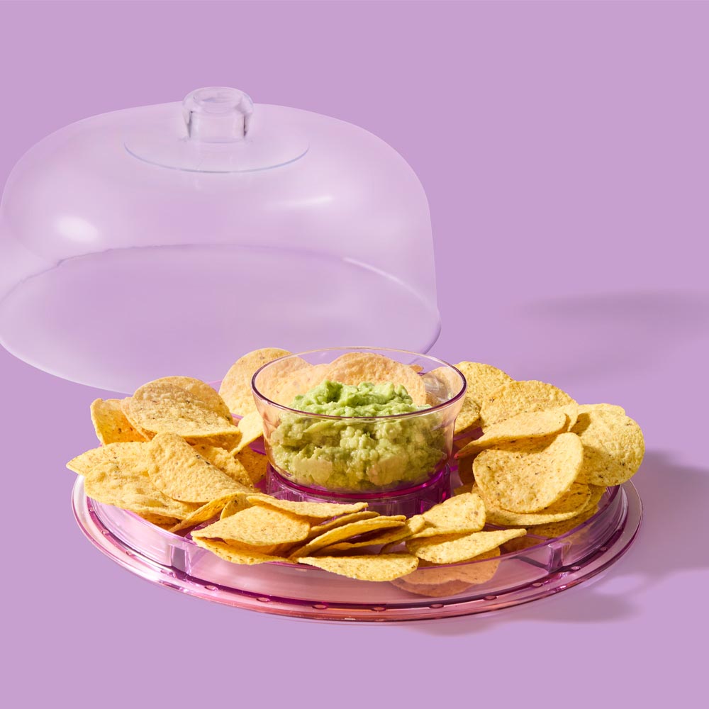 Multi Use Cake Stand as chip & dip platter - Robins Kitchen
