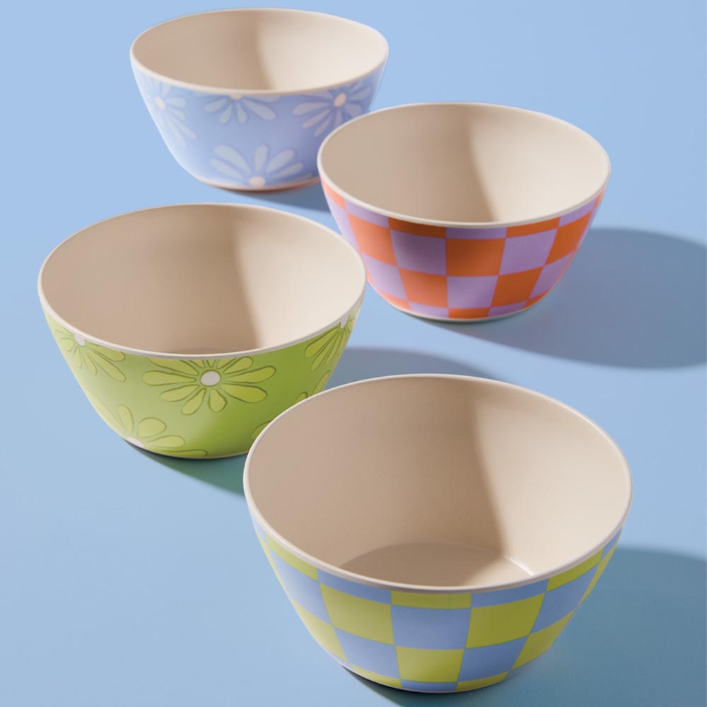 HAYDAE COLLECTIVE Set of 4 Bowls 14cm Multi - Robins Kitchen