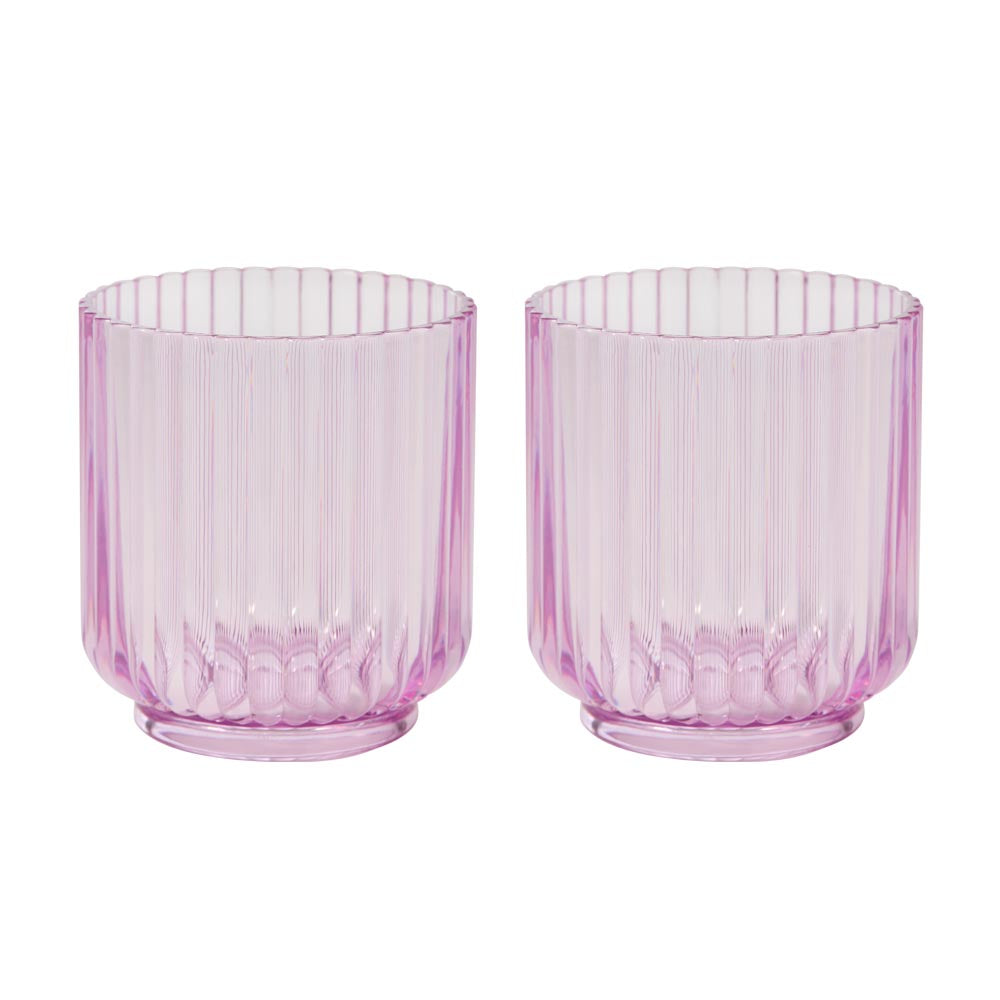 HAYDAE COLLECTIVE Set of 2 Purple Tumblers 410ml - Robins Kitchen