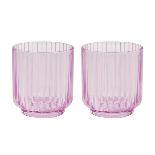 HAYDAE COLLECTIVE Set of 2 Purple Tumblers 410ml - Robins Kitchen