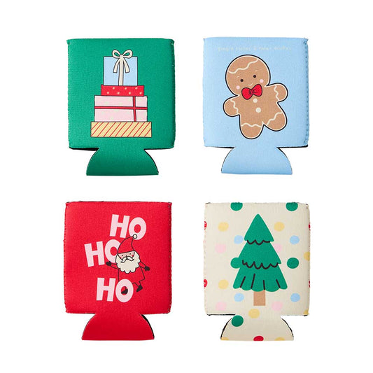 Ambrosia Santa's Workshop Stubby Holder - Christmas designs