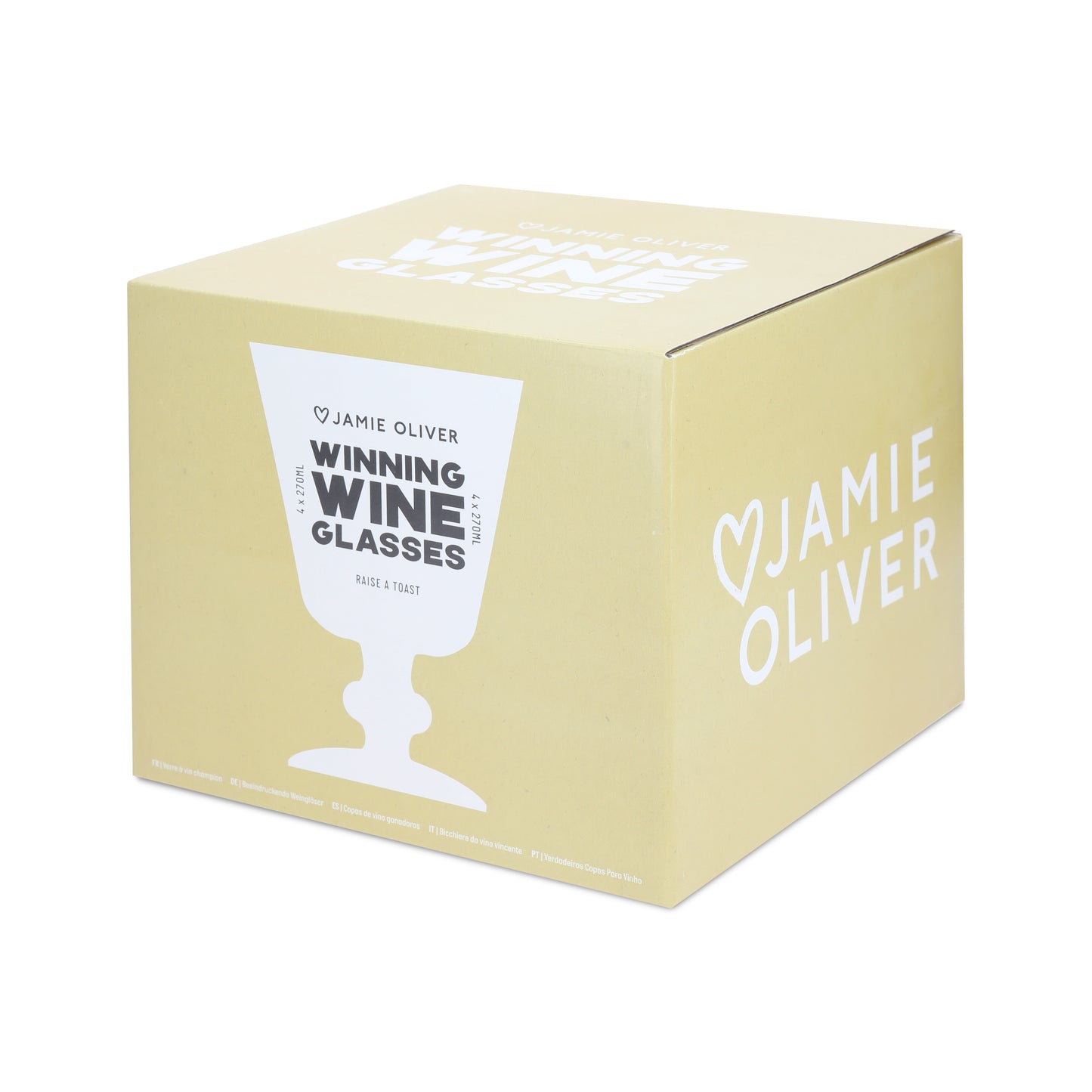 Jamie Oliver Set Of 4 Big Love Wine Glasses 270ml