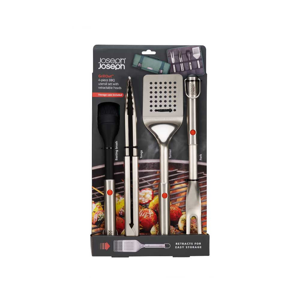 Joseph Joseph Grillout 4-Piece BBQ Utensil Set With Storage Case at Robins Kitchen