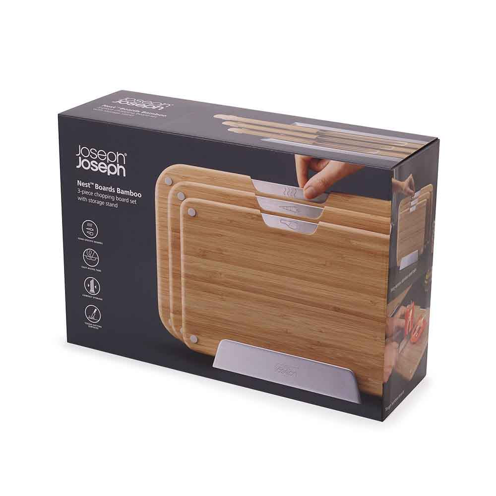 Joseph Joseph Nest Boards Bamboo 3 Piece Chopping Board Set