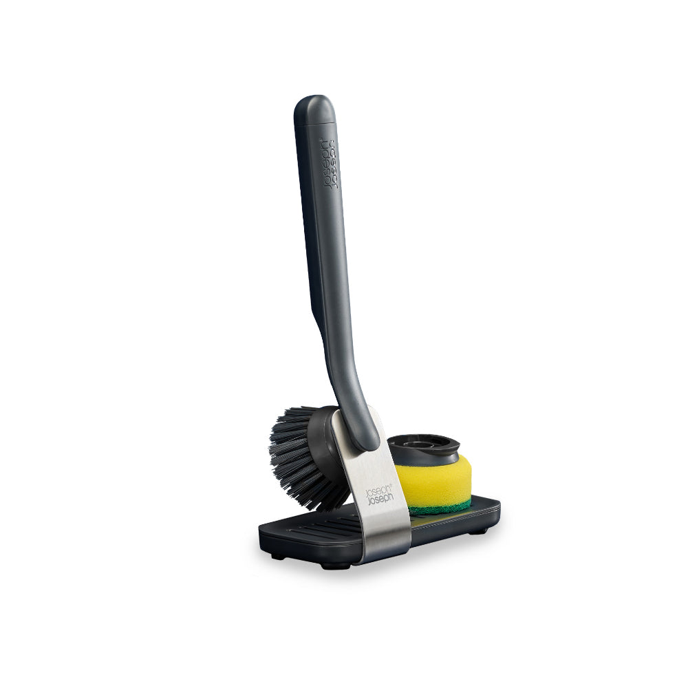 Joseph Joseph Sinktech Dish Brush And Sponge Set With Large Stainless Steel Storage Stand at Robins Kitchen
