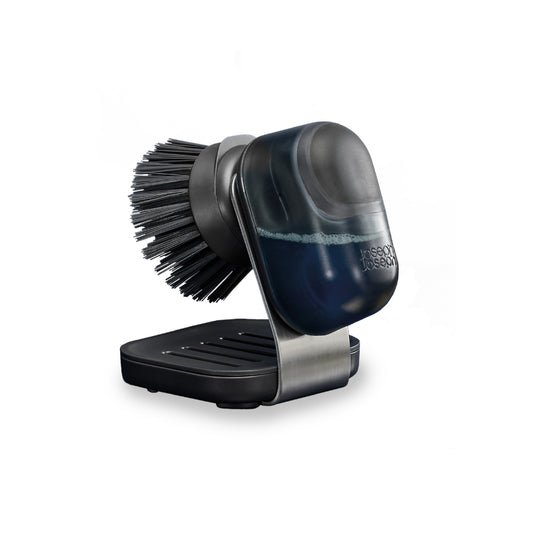 Joseph Joseph Sinktech Soap-Dispensing Palm Brush With Stainless Steel Storage Stand at Robins Kitchen