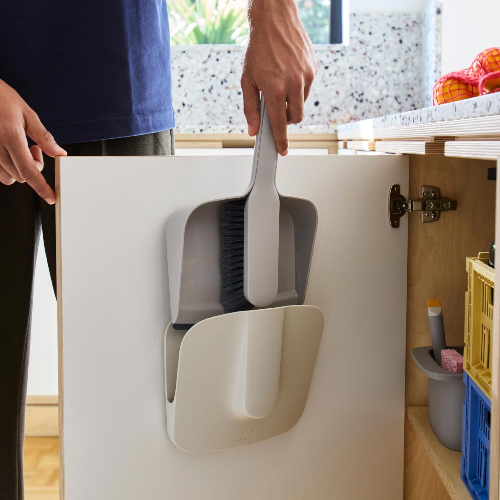 Joseph Joseph Cleantech Wall-Mounted Dustpan & Brush at Robins Kitchen