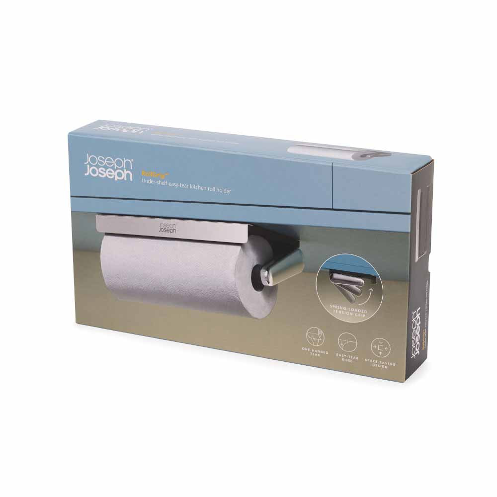 Joseph Joseph Rollgrip Under-Shelf Easy-Tear Kitchen Roll Holder at Robins Kitchen