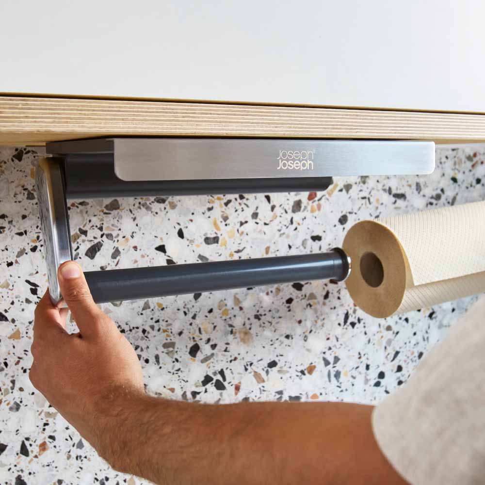 Joseph Joseph Rollgrip Under-Shelf Easy-Tear Kitchen Roll Holder at Robins Kitchen