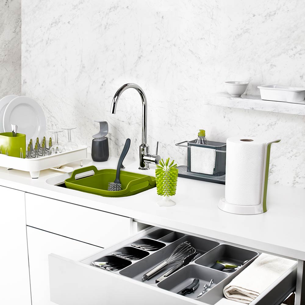 Joseph Joseph Caddy Sink Area Organiser Large at Robins Kitchen. Joseph joseph Kitchen Cleaning accessories