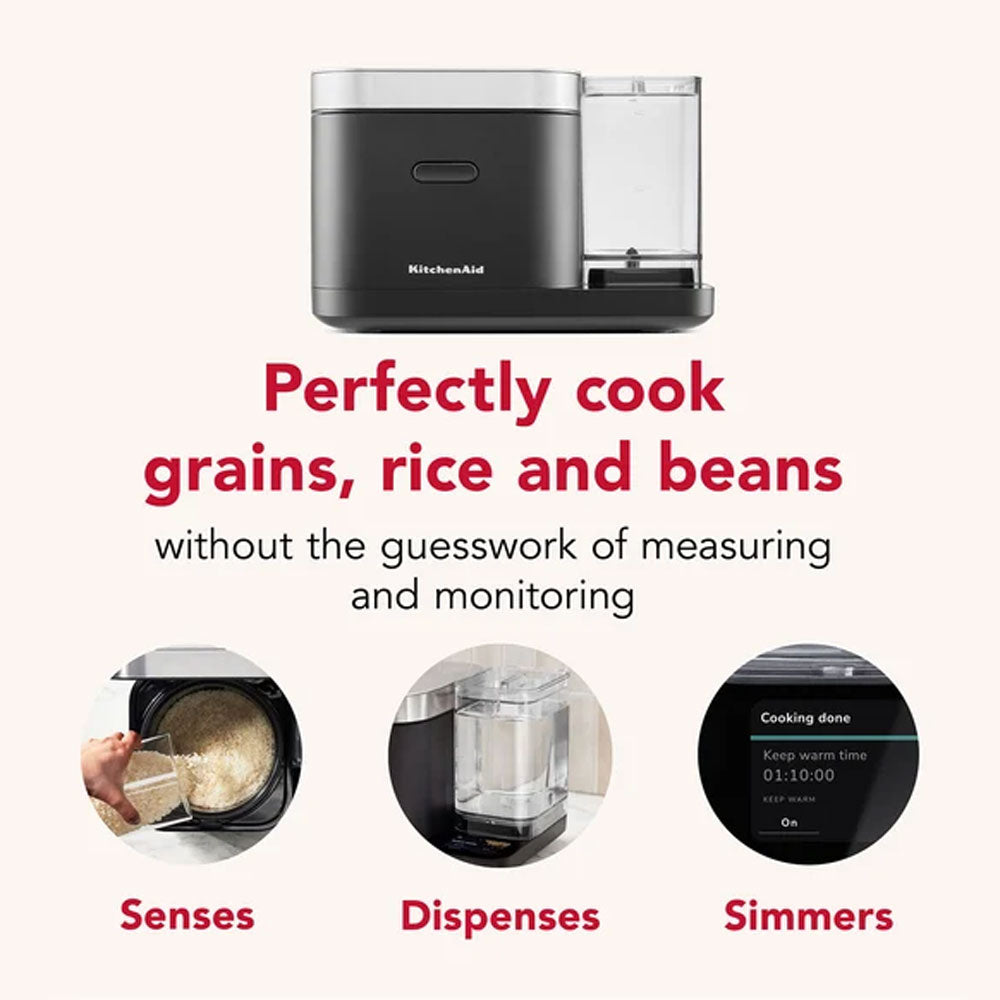 KitchenAid Grain & Rice Cooker Black Matte