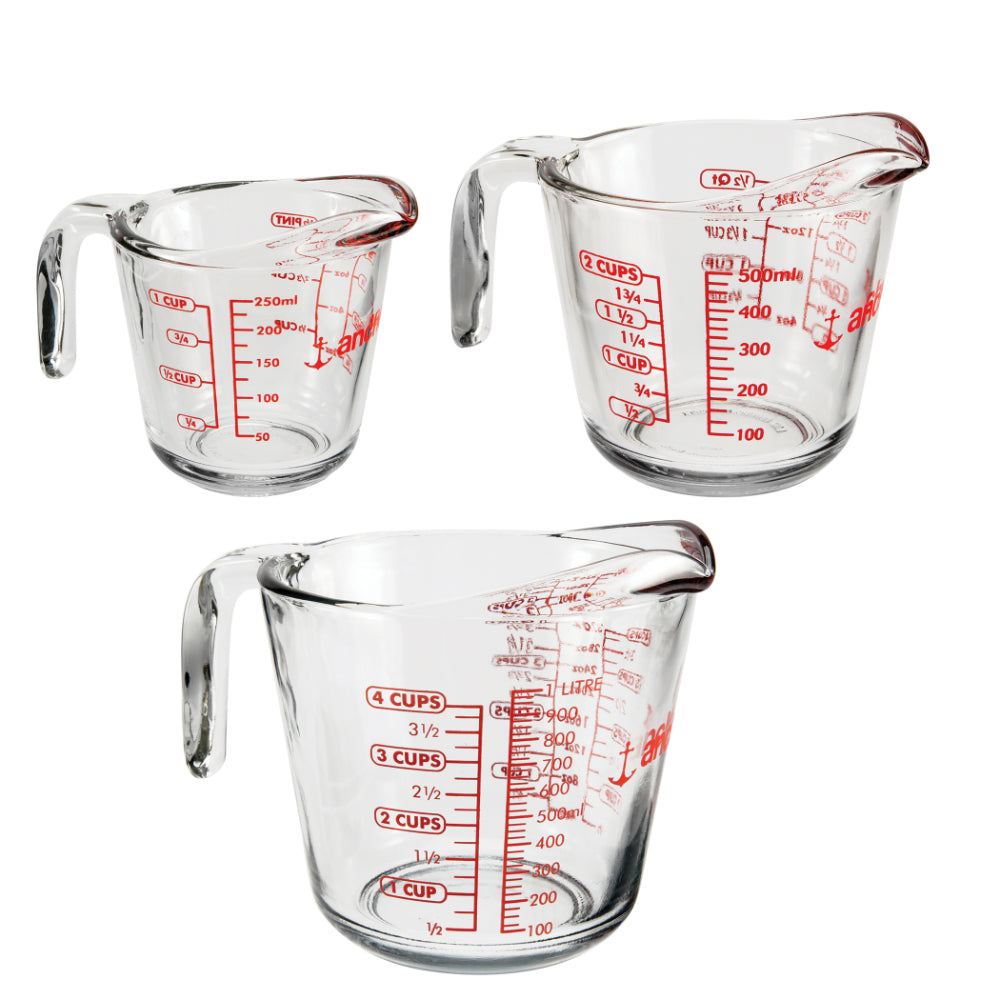 Anchor Hocking Set of 3 Measuring Cups