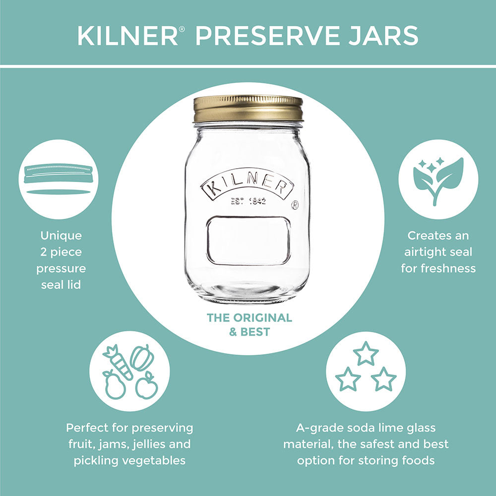 Kilner Preserve 8 Pice Starter Set 500ml