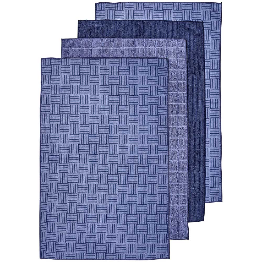 Ladelle Benson Set of 4 Microfibre Kitchen Towels