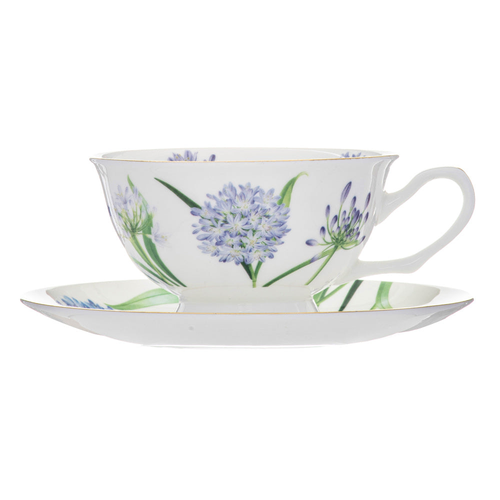 Ashdene Botanical Symphony Cup & Saucer in Daffodil Floral Design 220ml at Robins Kitchen