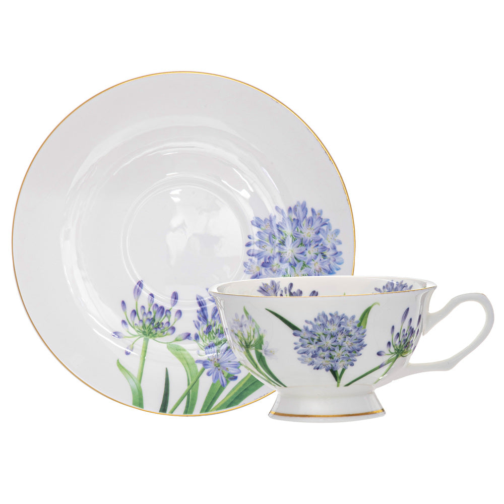 Ashdene Botanical Symphony Cup & Saucer in Daffodil Floral Design 220ml at Robins Kitchen