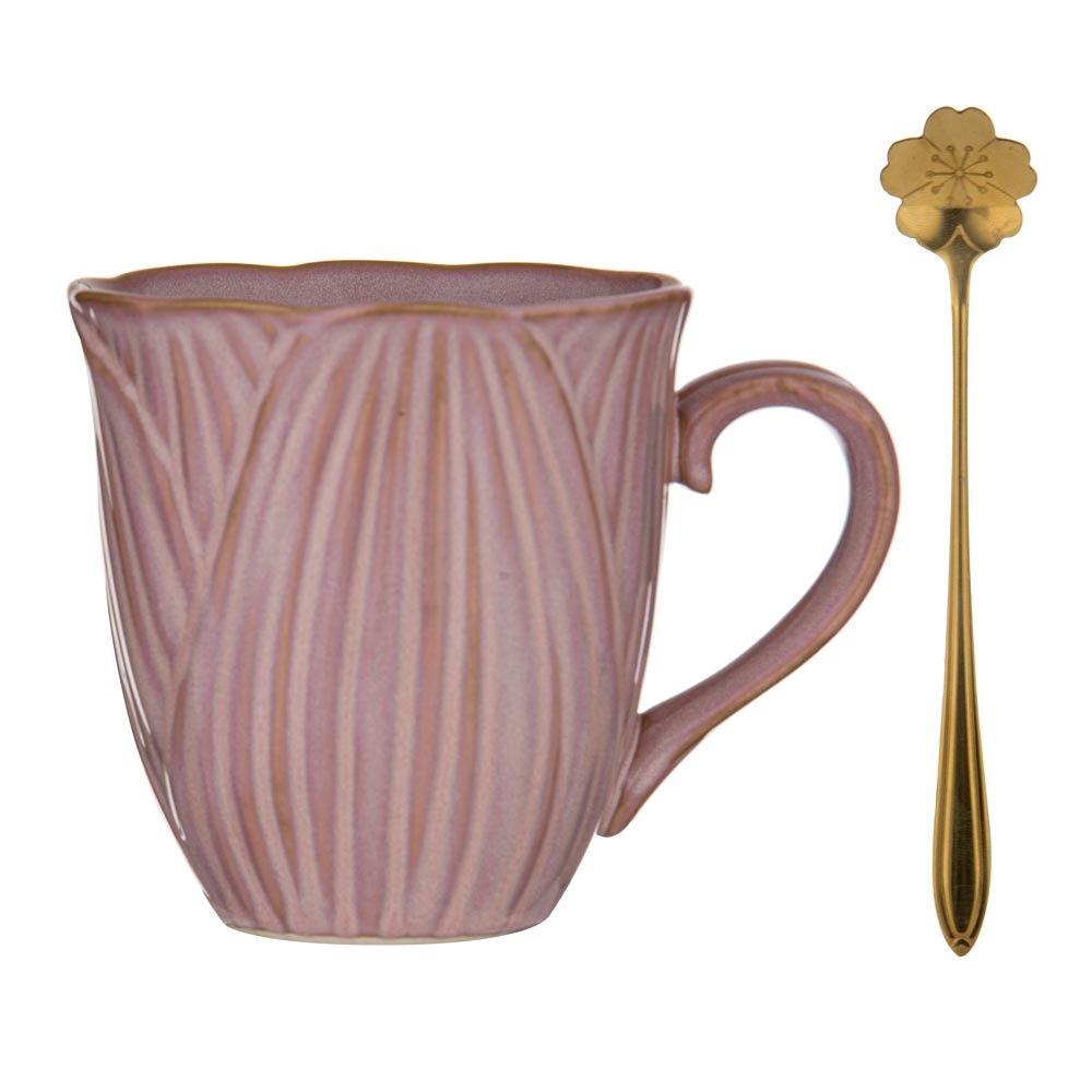 Ashdene Petal Mug, Saucer & Spoon Gift Set