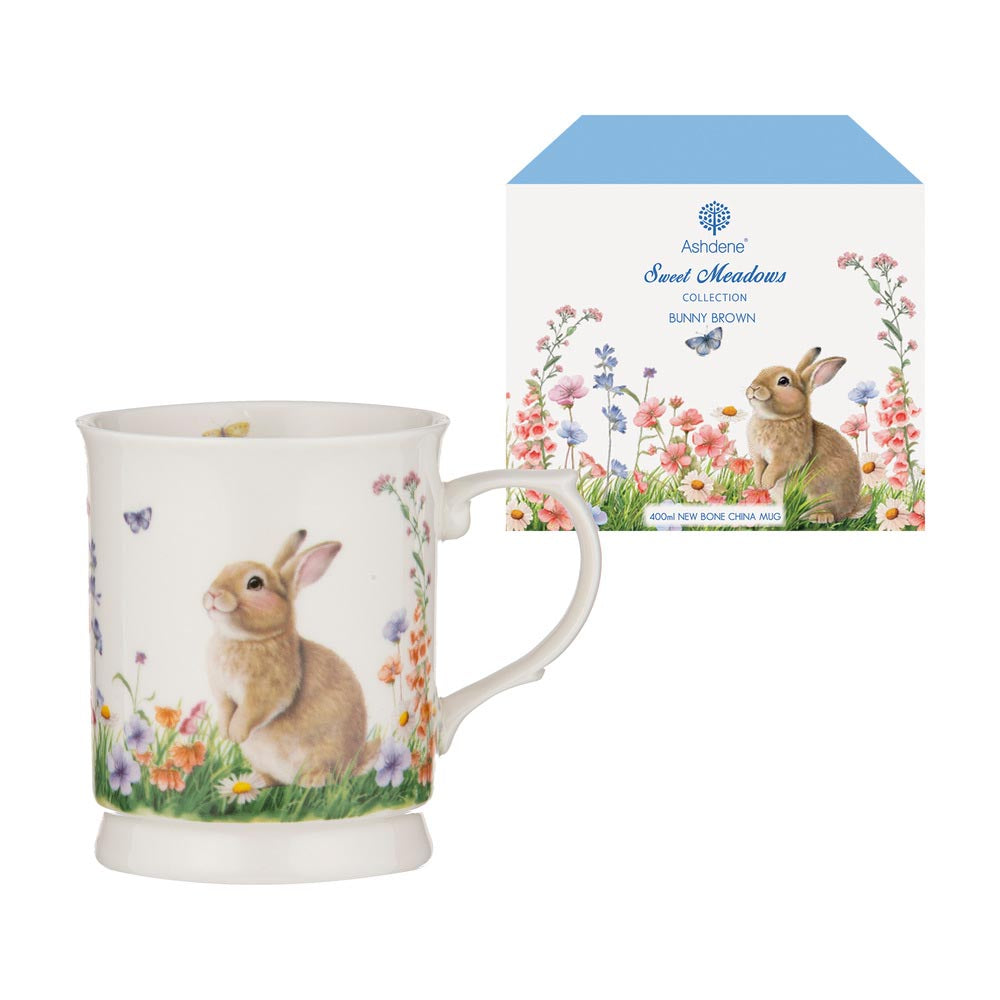 Ashdene Sweet Meadows Mug with baby brown bunny at Robins Kitchen