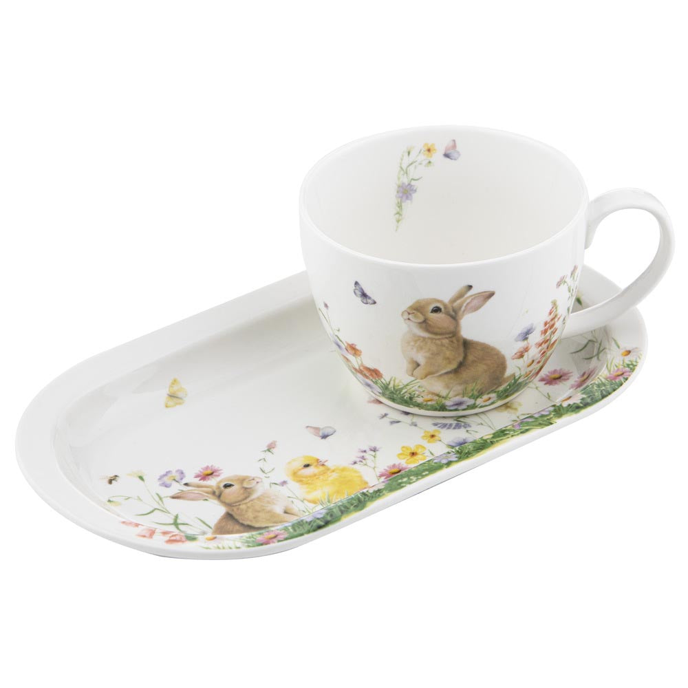 Ashdene Sweet Meadows Mug & Plate Set with baby animals at Robins Kitchen