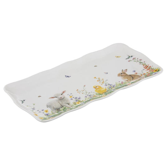 Ashdene Sweet Meadows Rectangular Platter with baby farm animals at Robins Kitchen