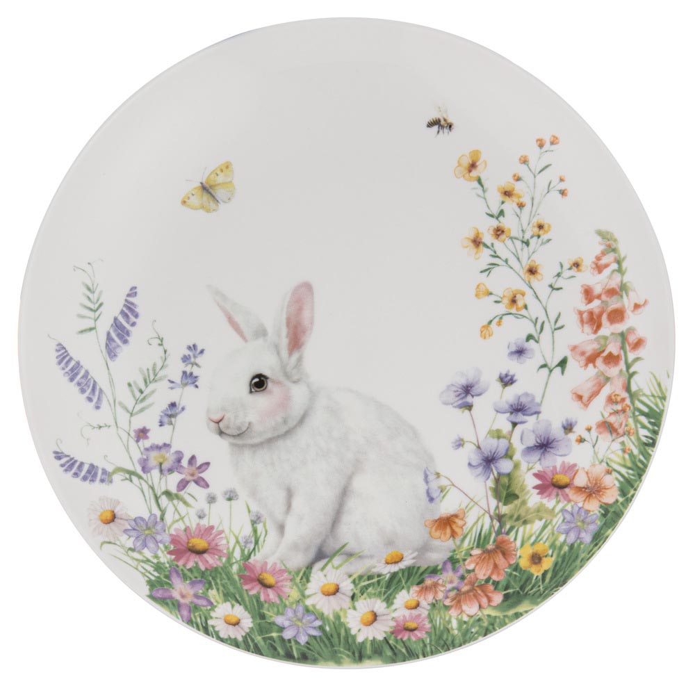 Ashdene Sweet Meadows Set of 4 Side Plates with baby bunny at Robins Kitchen