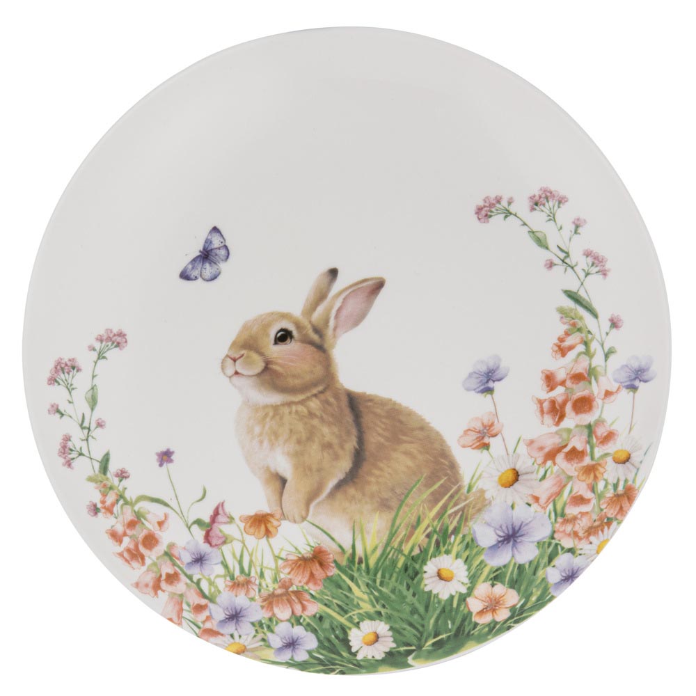 Ashdene Sweet Meadows Set of 4 Side Plates with baby bunny at Robins Kitchen