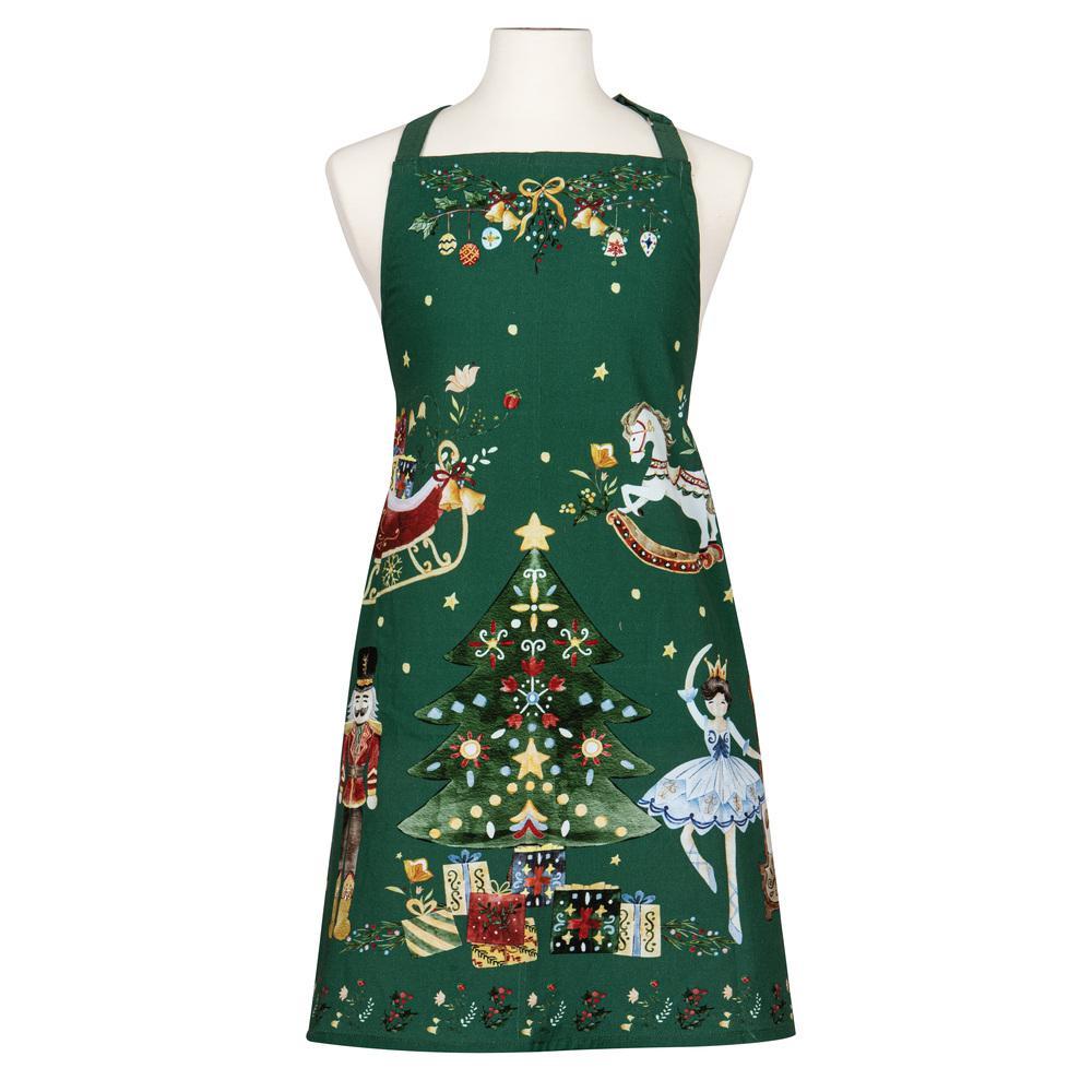 Ashdene Christmas Wonderland Apron & Oven Mitt Set Green