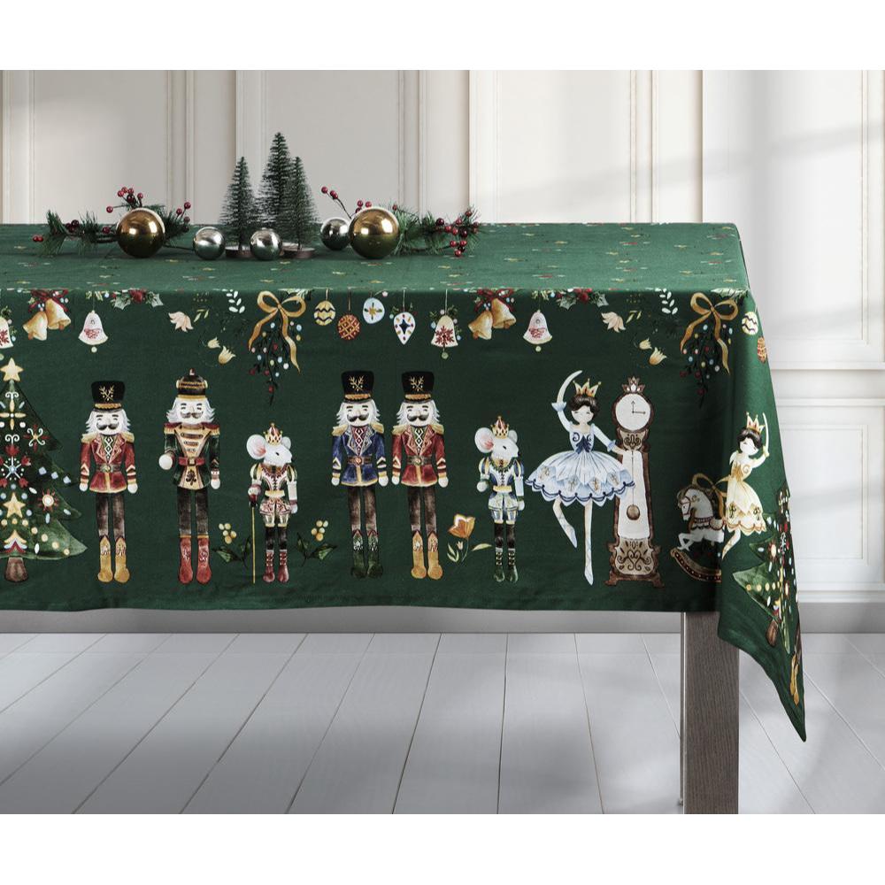 Ashdene Christmas Wonderland Tablecloth Green