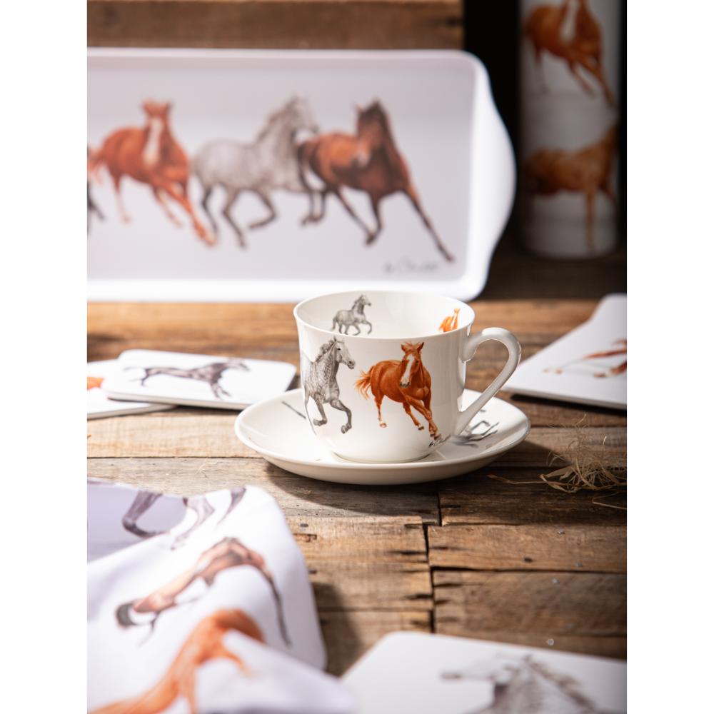 Ashdene Horses By Charlotte Cup & Saucer