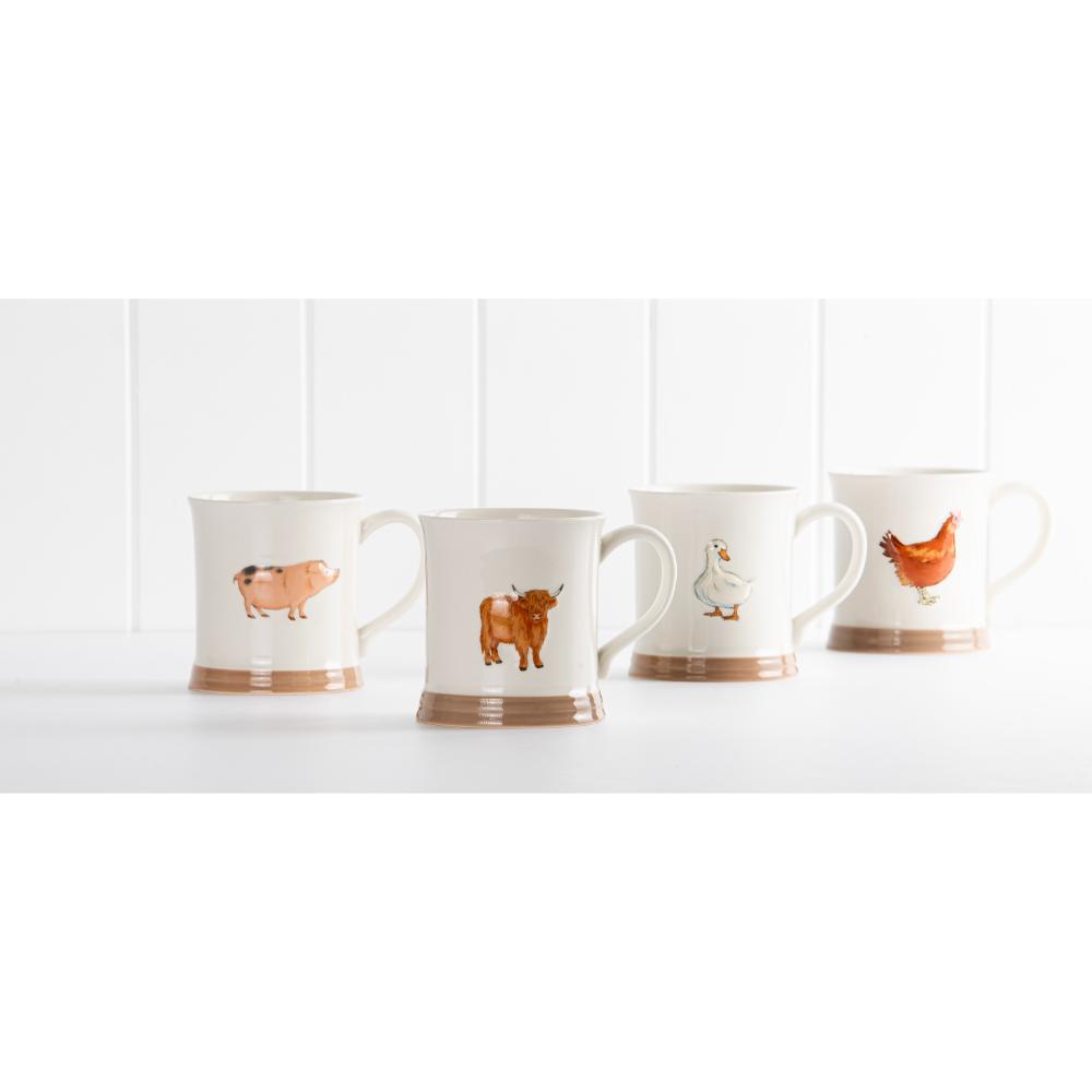 Ashdene Farm Friends Set of 4 Mugs Assorted