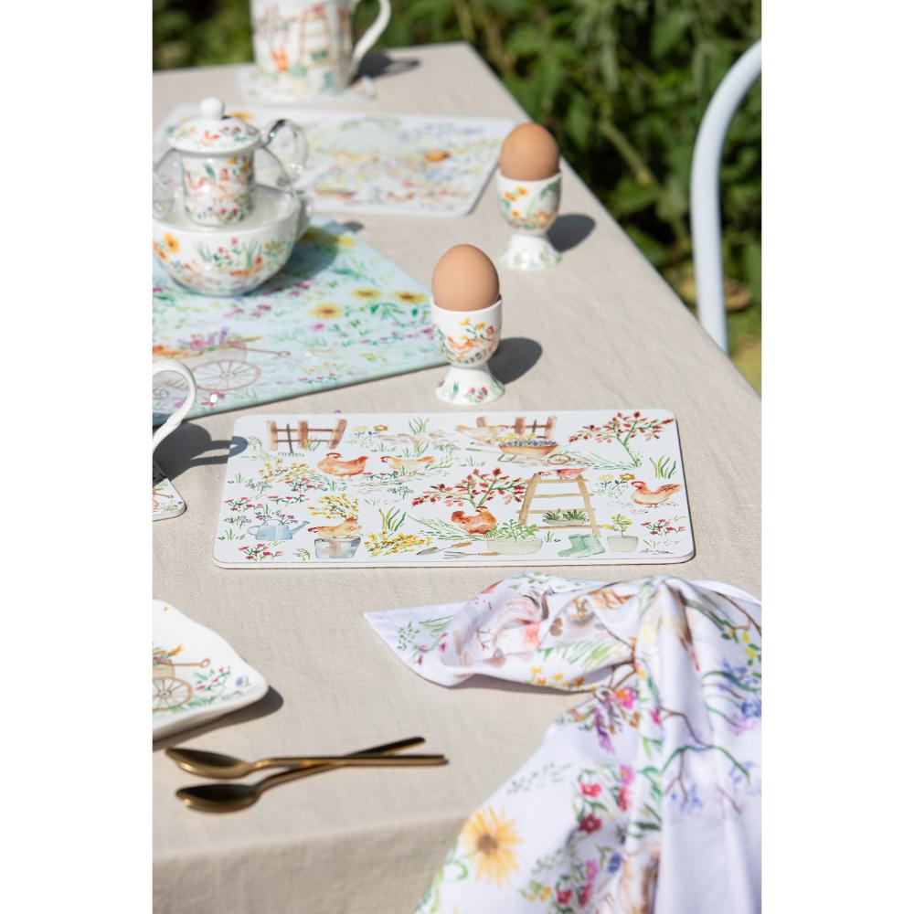 Ashdene Garden Hens Set of 6 Placemats
