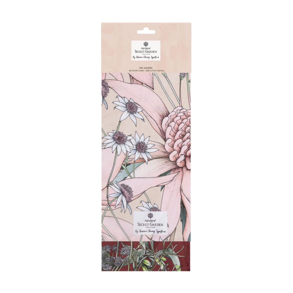 Ashdene Secret Garden Set of 2 Kitchen Towels