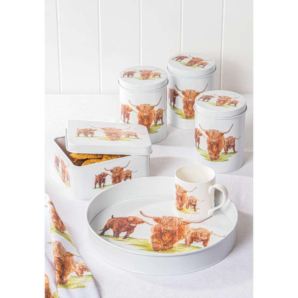 Ashdene Highland Herd Set of 3 Canisters